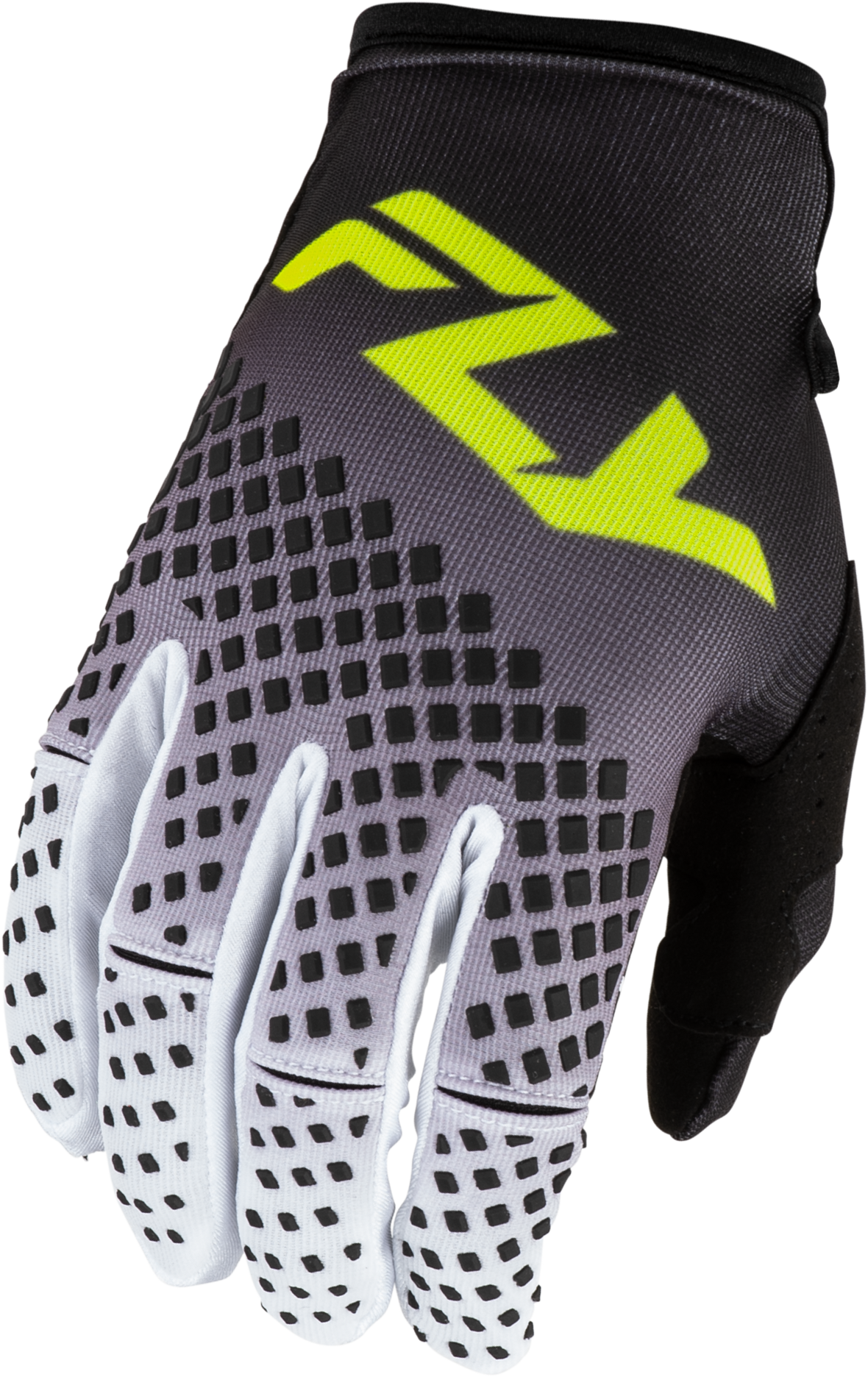 Kinetic Fade Gloves Black/White/Hi-Vis Xs - 380-510XS - Fly Racing