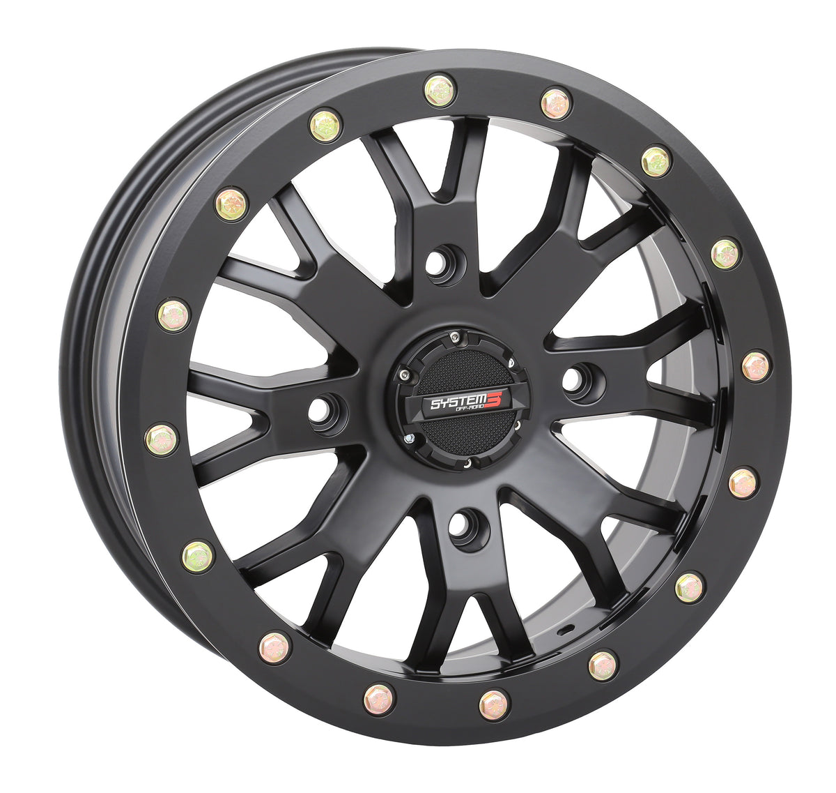 Sb4 Bl Wheel 14x7 4+3 (+15mm) 4/156 Matte Black - 3-143157 - System 3