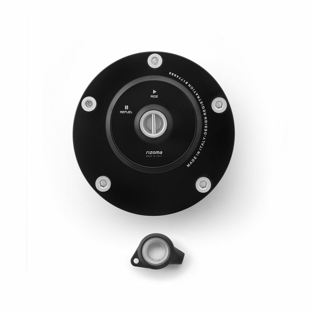 Gas Cap Locking Black/Black Hon - 58-TF021B - RIZOMA