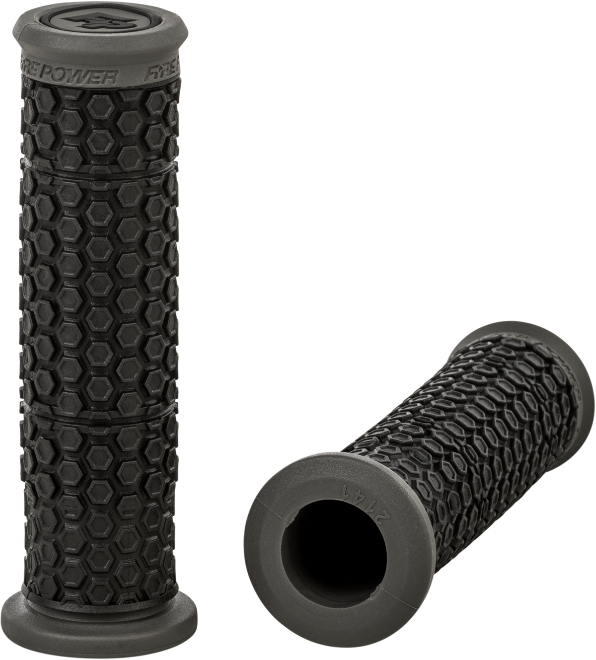 Pilot Atv Standard Grips Black/Gray - 24-0129 - Fire Power