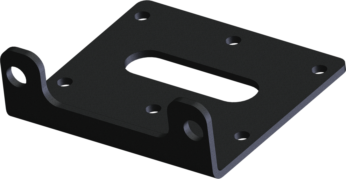 Roller Fairlead Mount Plate Warn Vrx/Axon - 10-1715 - KFI Products