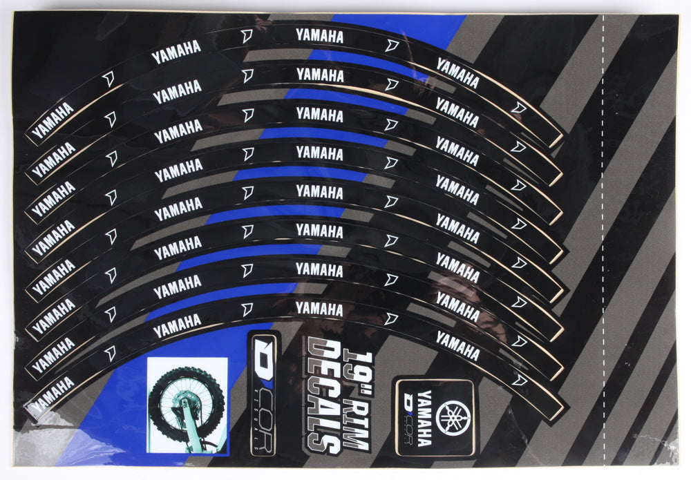 Rim Decals 19" Yamaha Logo Rear - 862-9009 - DCOR
