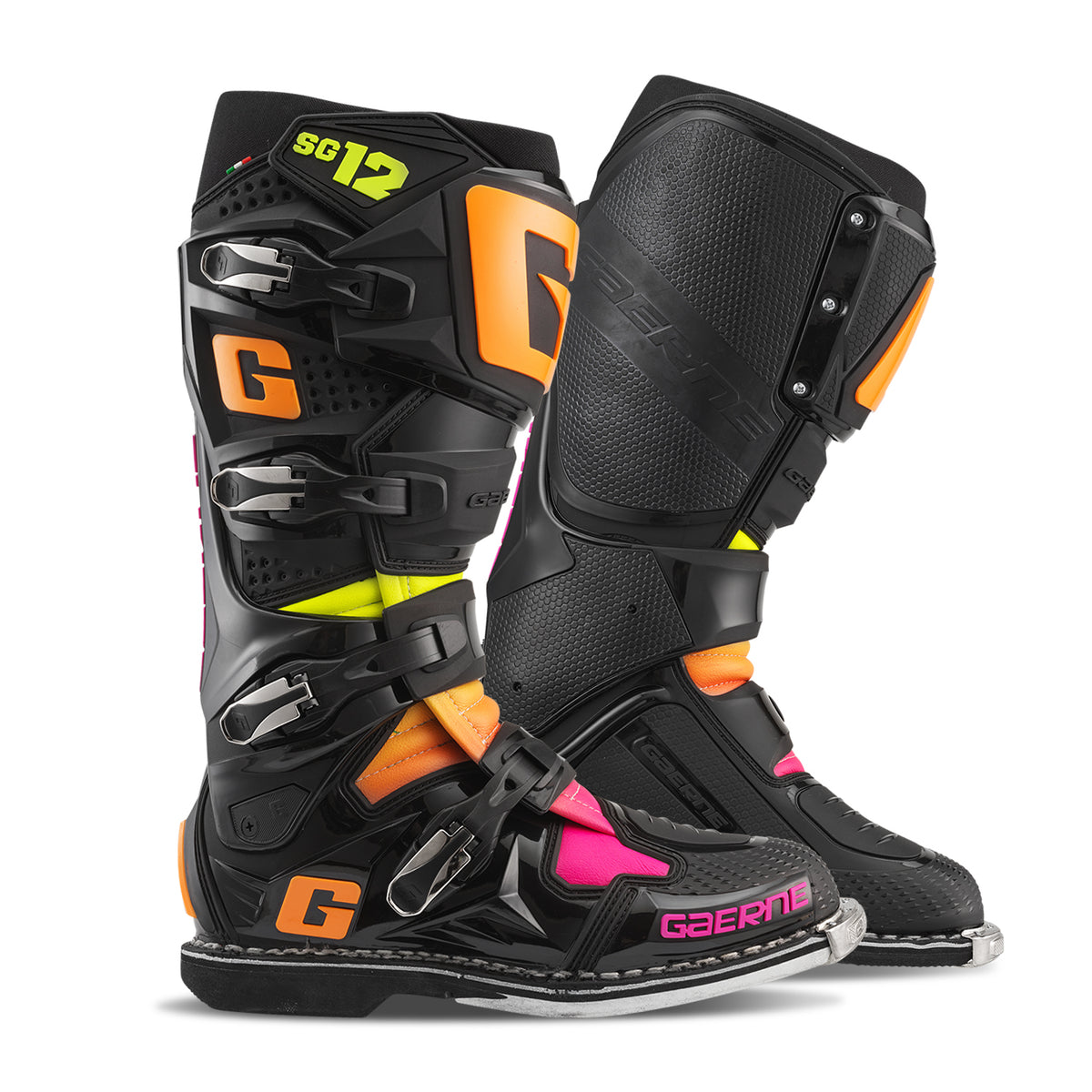 Sg12 Le Boots Black/Orange/Pink Sz 12 - 480-51112 - Gaerne