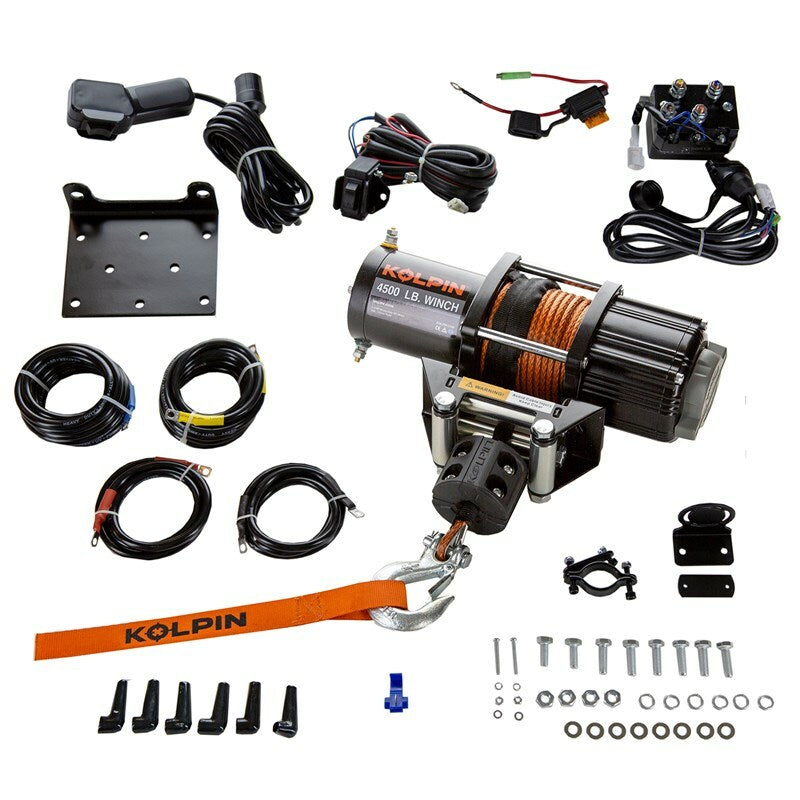 Quick Mount Winch 4500 Synthetic Hon - 63-61050 - Kolpin