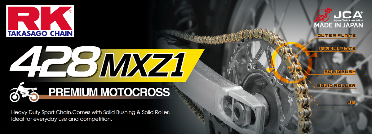 Gb428mxz1 Drive Chain Gold 428 X 130 - 691-12001G - Excel Wheel components