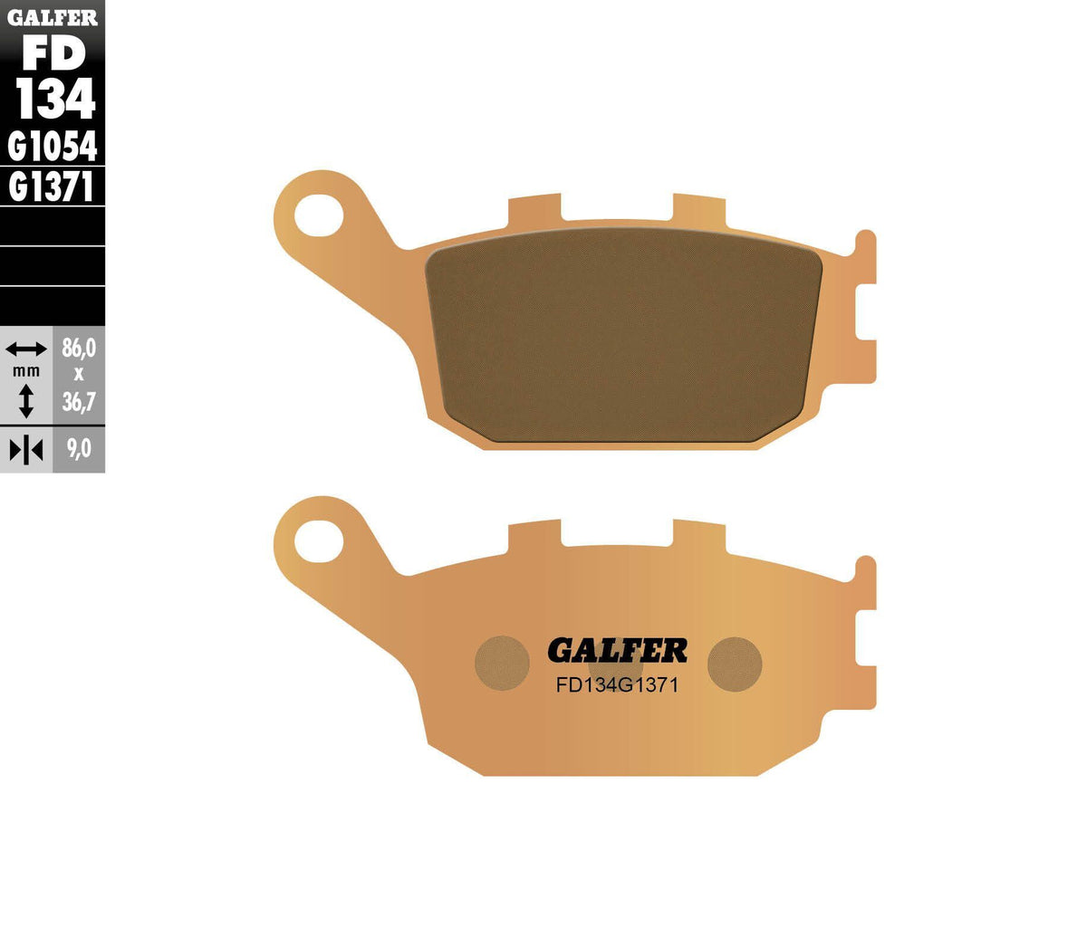 Brake Pads Sintered Fd134g1371 - 17-134H - GALFER