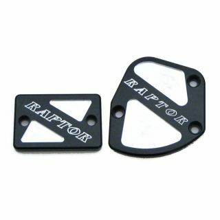 Throttle & Brake Cover Set Black Logo Raptor - 28-41261 - ModQuad