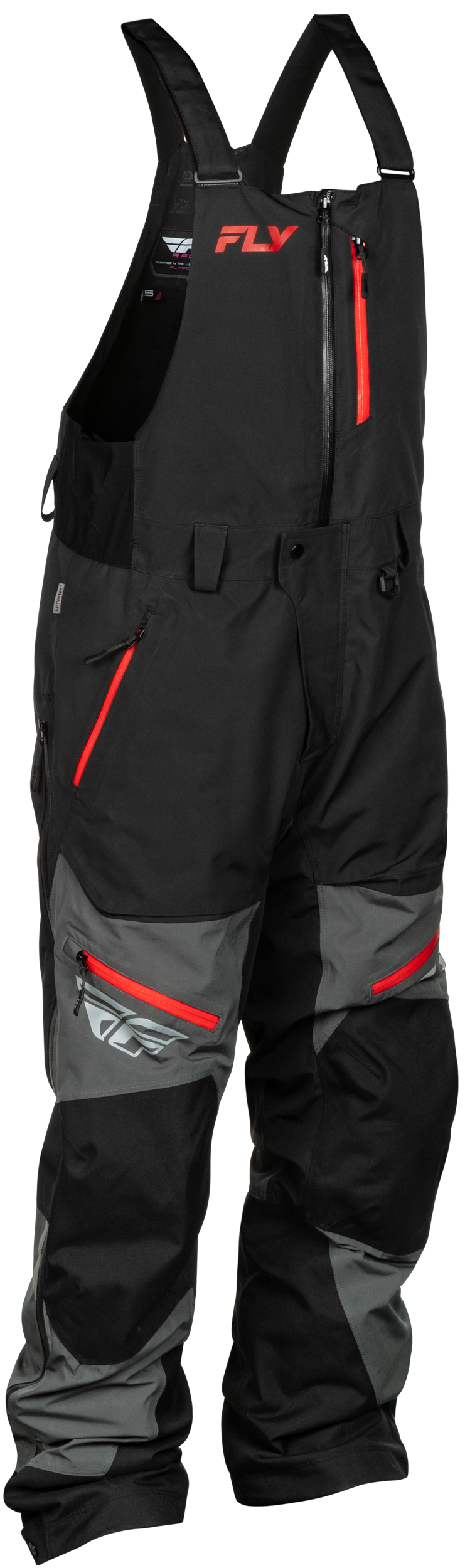 Incline Bib Grey/Black Xl Tall - 470-4247XLT - Fly Racing