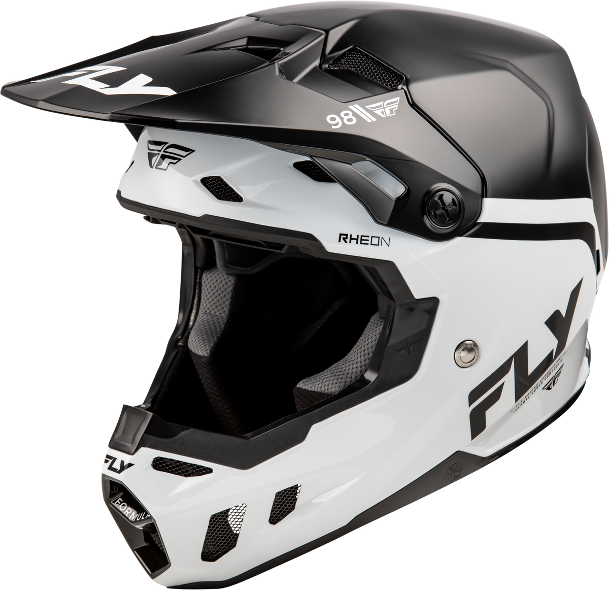 Formula Cc Objective Helmet Black/White Xs - 73-4349XS - Fly Racing