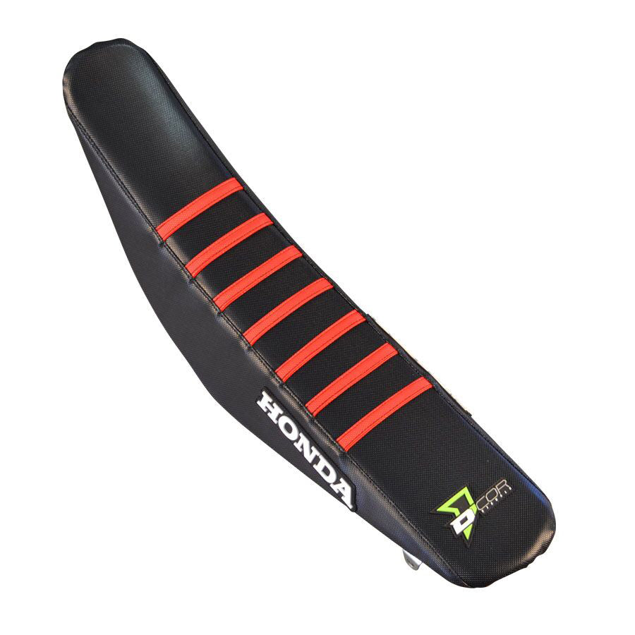 Seat Cover Black/Red W/Ribs - 862-10452 - DCOR