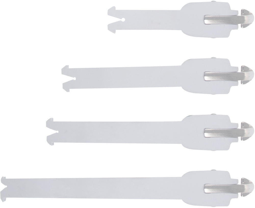 Tech 5/7 Buckle Straps White - 482-5202 - alpine star