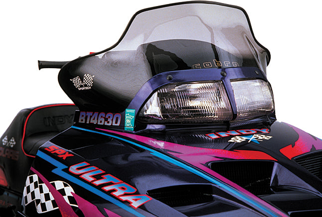 Cobra W/S Mid Smk/Blk 13.5" Pol Aggressive Hood Triples - 10-1089 - Powermadd