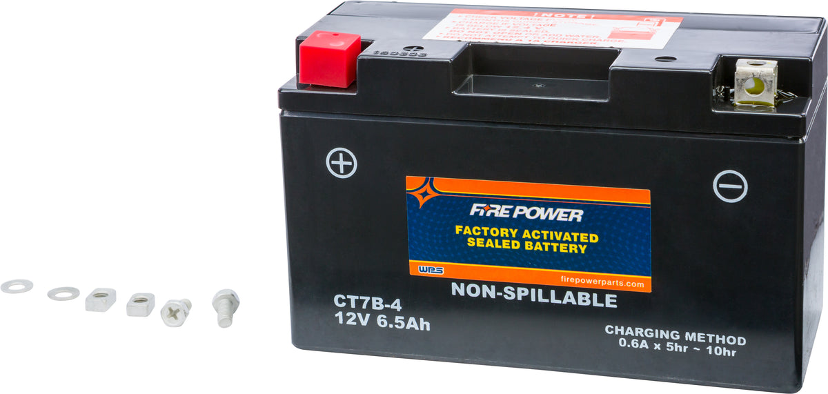 Battery Ct7b-4 Sealed Factory Activated - 49-2292 - Fire Power