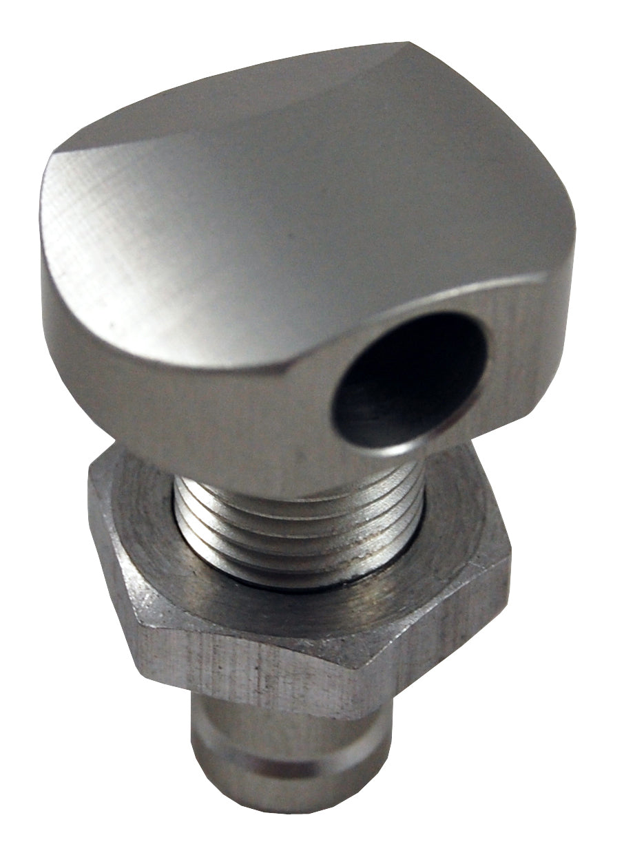 Billet Thru-Hull Water Fitting Polished 3/8" 90 Deg. - 18-2070 - Blowsion