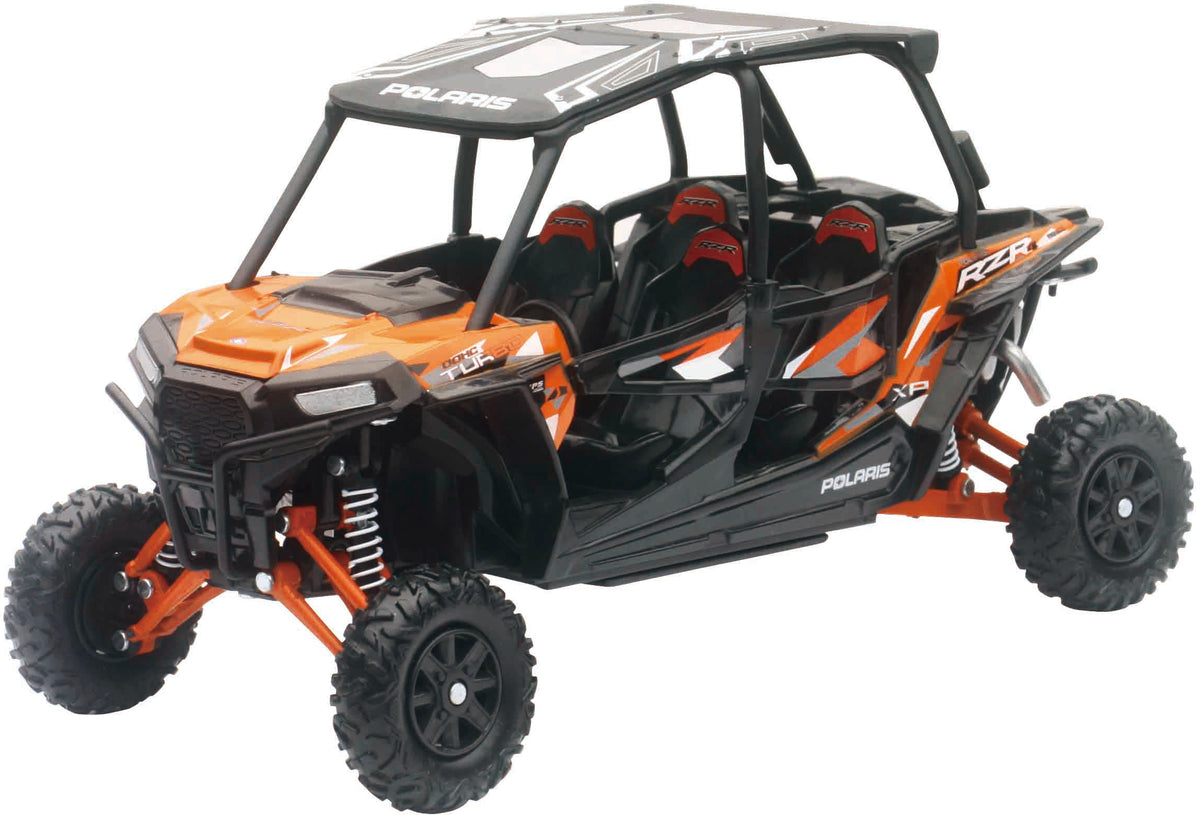 Replica 1:18 Utv Polaris Rzr 4 Turbo Xp Orange - 959-0093 - New Ray Toys