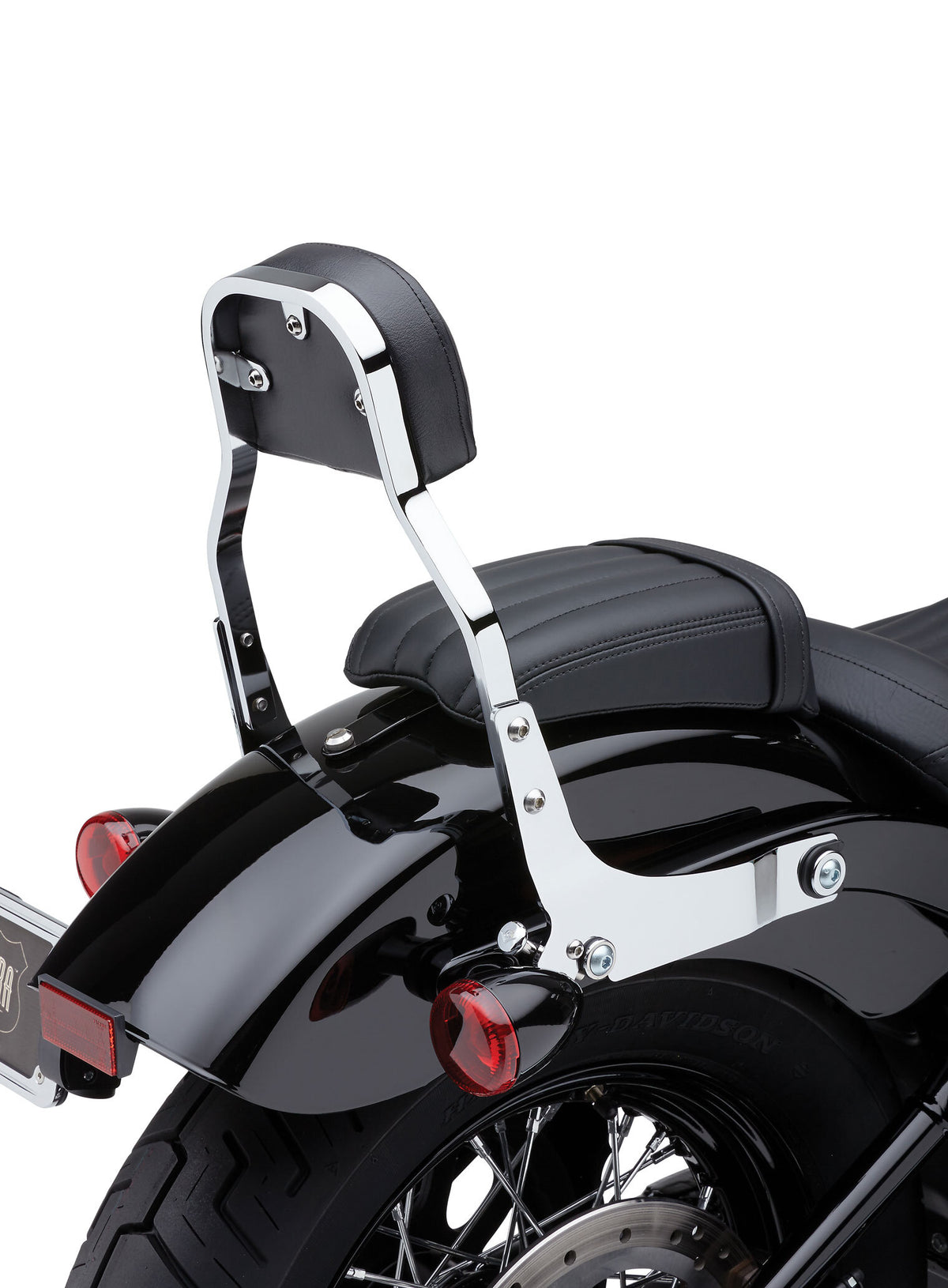Detachable Backrest Mini Chrome Dyna 06-17 - 82-96106 - Cobra