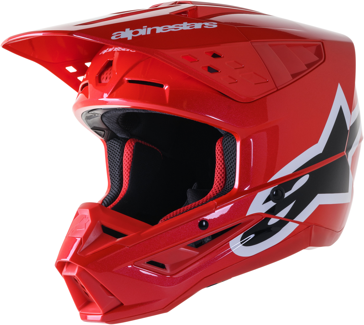 S-M5 Corp Helmet Bright Red Glossy Xs - 482-9228XS - alpine star