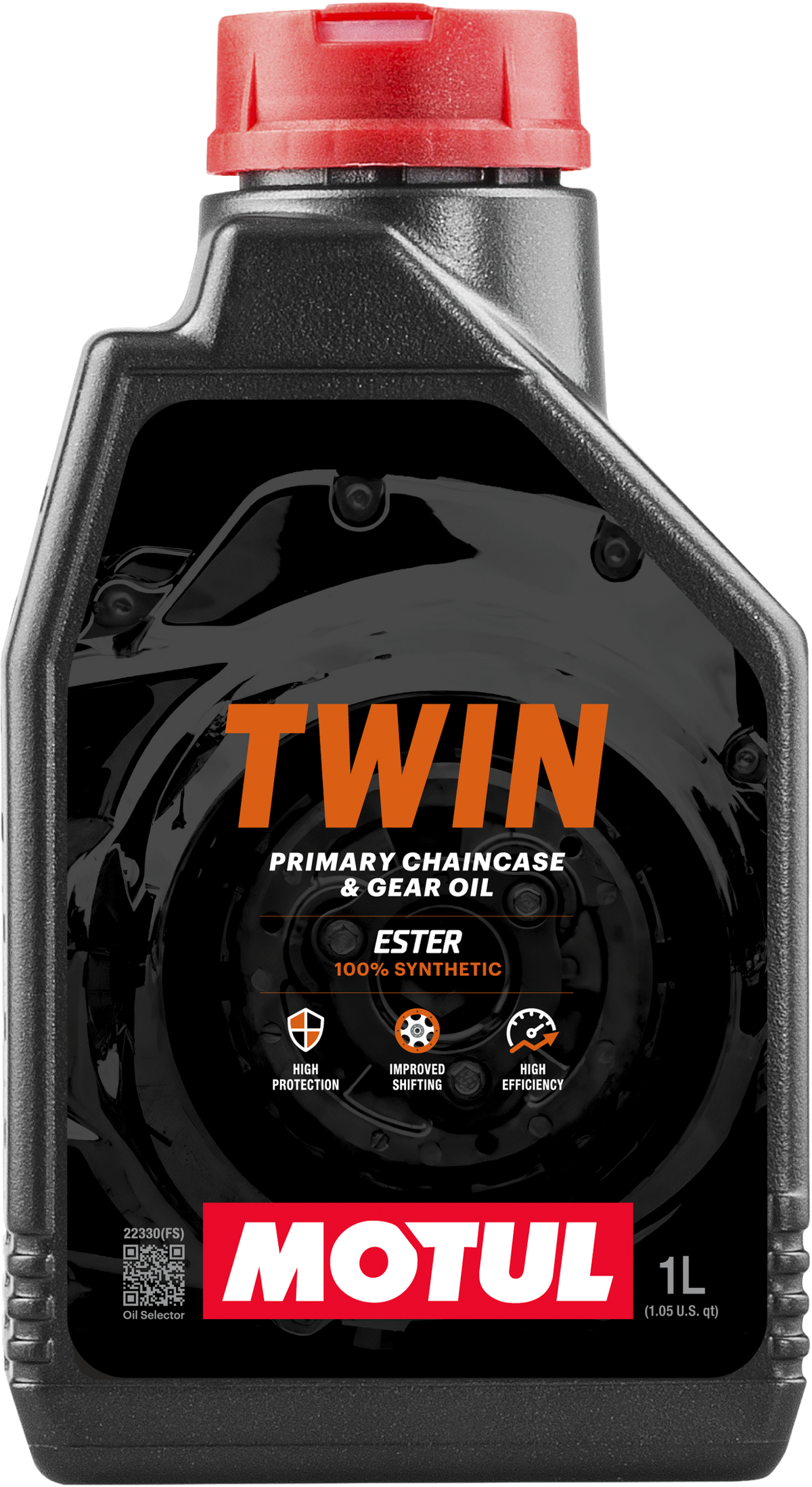 Twin Gear Oil100% Syn 75w90 1qt 12/Case - 82-2257 - Motul