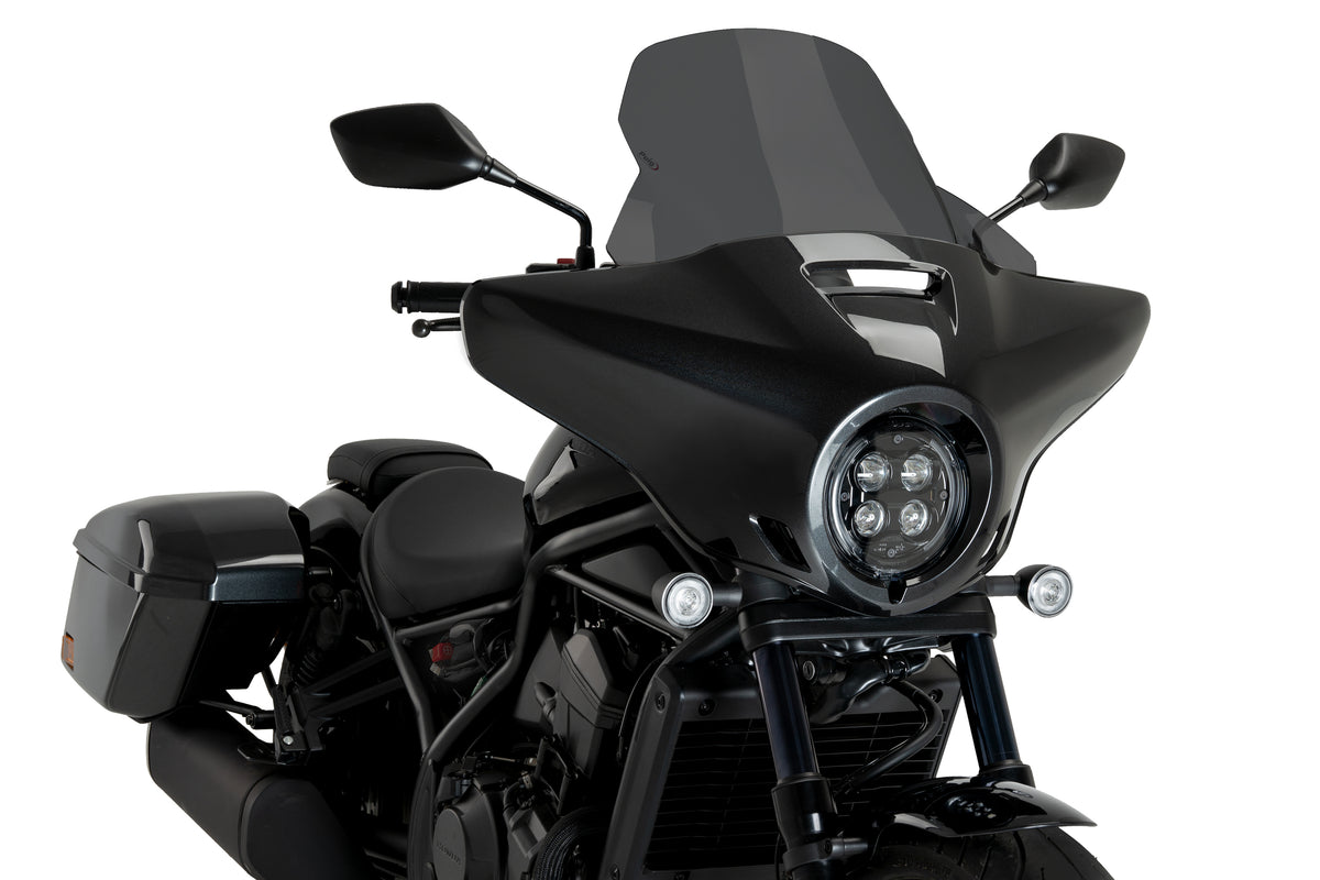 Windscreen Touring High-Road Dark Smoke Hon - 561-21545D - PUIG