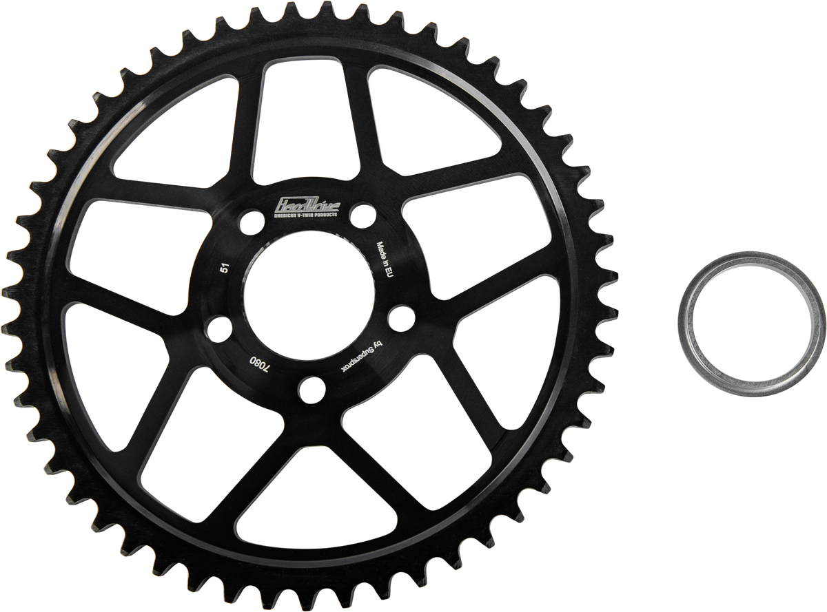 Rear Steel Sprocket 51t Flat 84-22 - 820-51612 - HardDrive