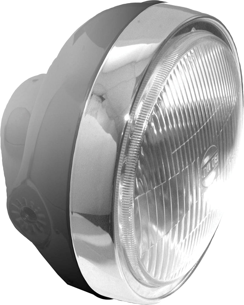 Headlight Hon Style 6 1/4" Black - 56-64313 - Emgo