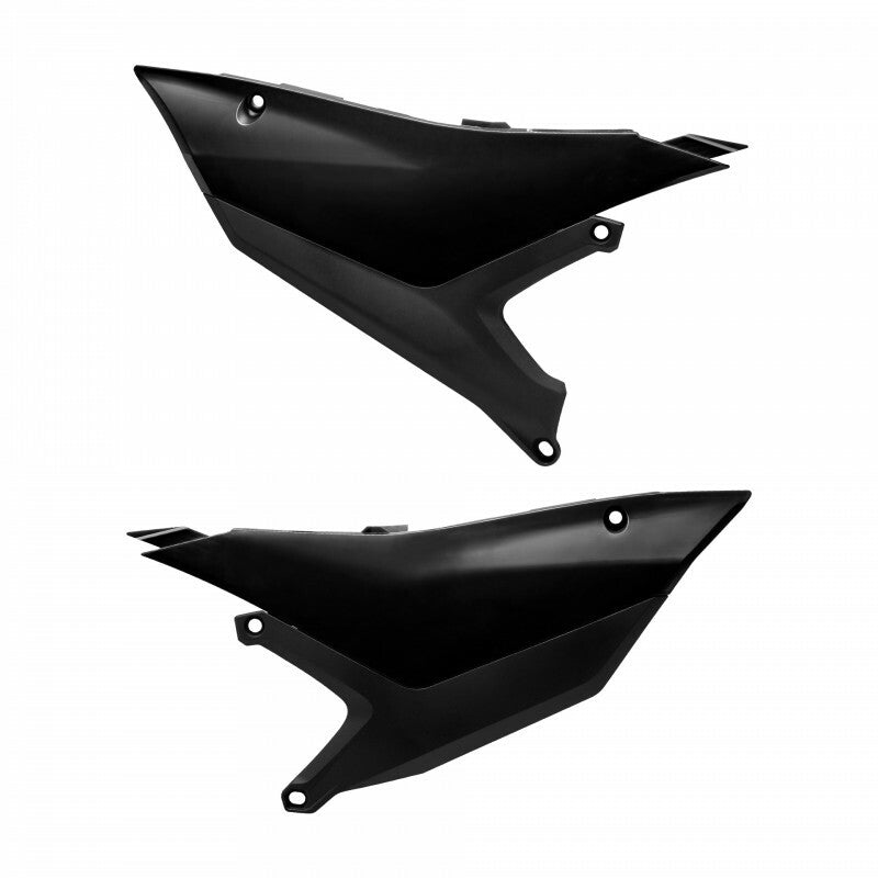 Side Number Plates Black - 64-91692 - Polisport Plastics