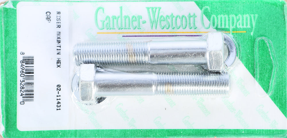 Riser Bolts Chrome Hex Cap 1/2-20 X 2 3/4 Fine Thread - 830-1075 - Gardner-Westcott