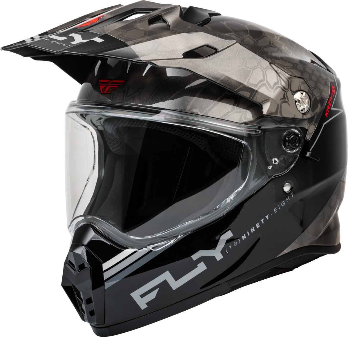 Trekker Kryptek Conceal Helmet Black/Grey/White 2x - 73-70272X - Fly Racing