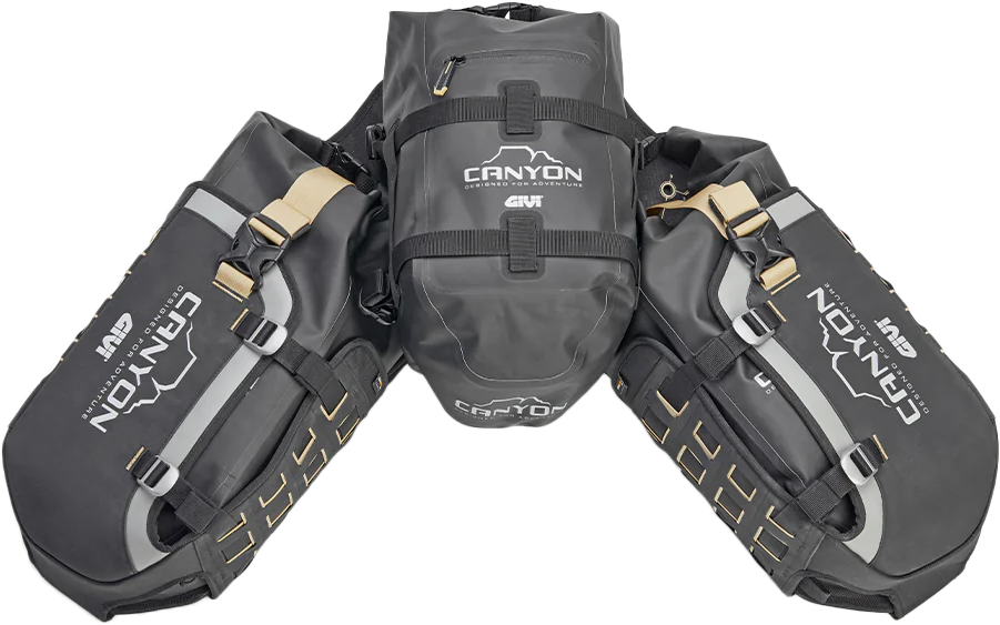 Canyon Adv Modular Base W/Bags Two 16l Ea One 12l - 270-6725 - GIVI