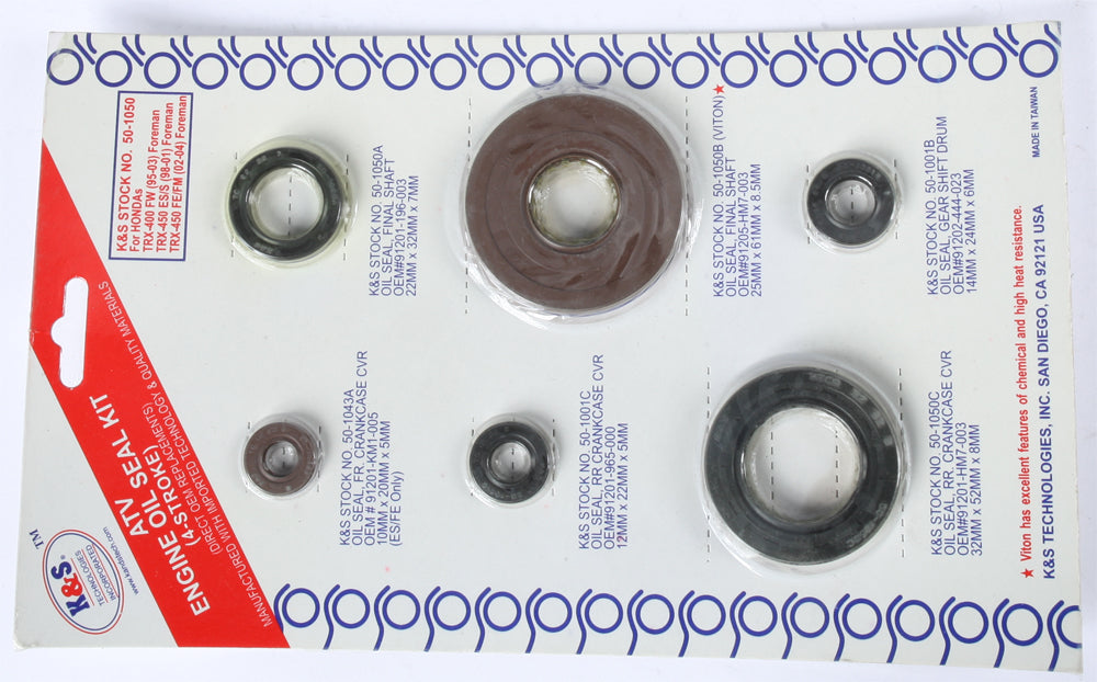 Engine Oil Seal Kit - 950-1050 - K&S Technologies