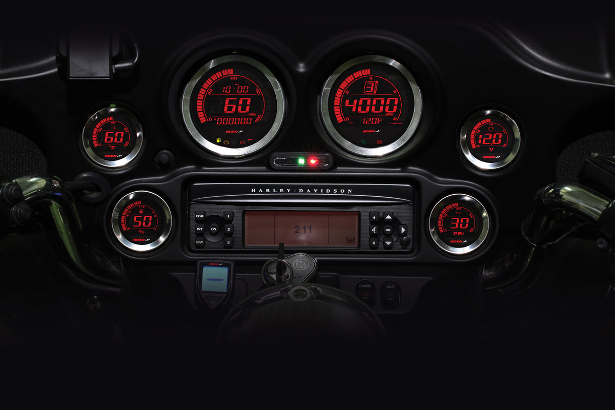 Hd-02 Series Gauge Kit Silver Bezel Oil Temp - 28-61012 - Koso North America