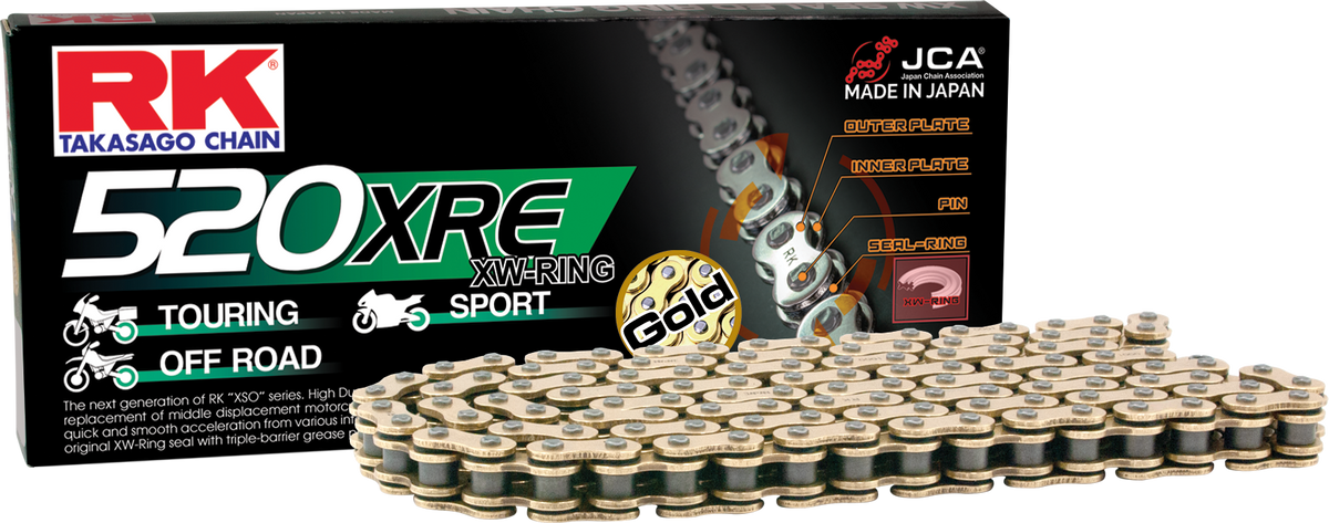 Gb520xre Drive Chain Gold 520 X 130 - 691-2004G - Excel Wheel components