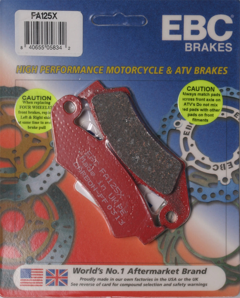 Brake Pads - 15-125X - EBC Motorcycle Brakes