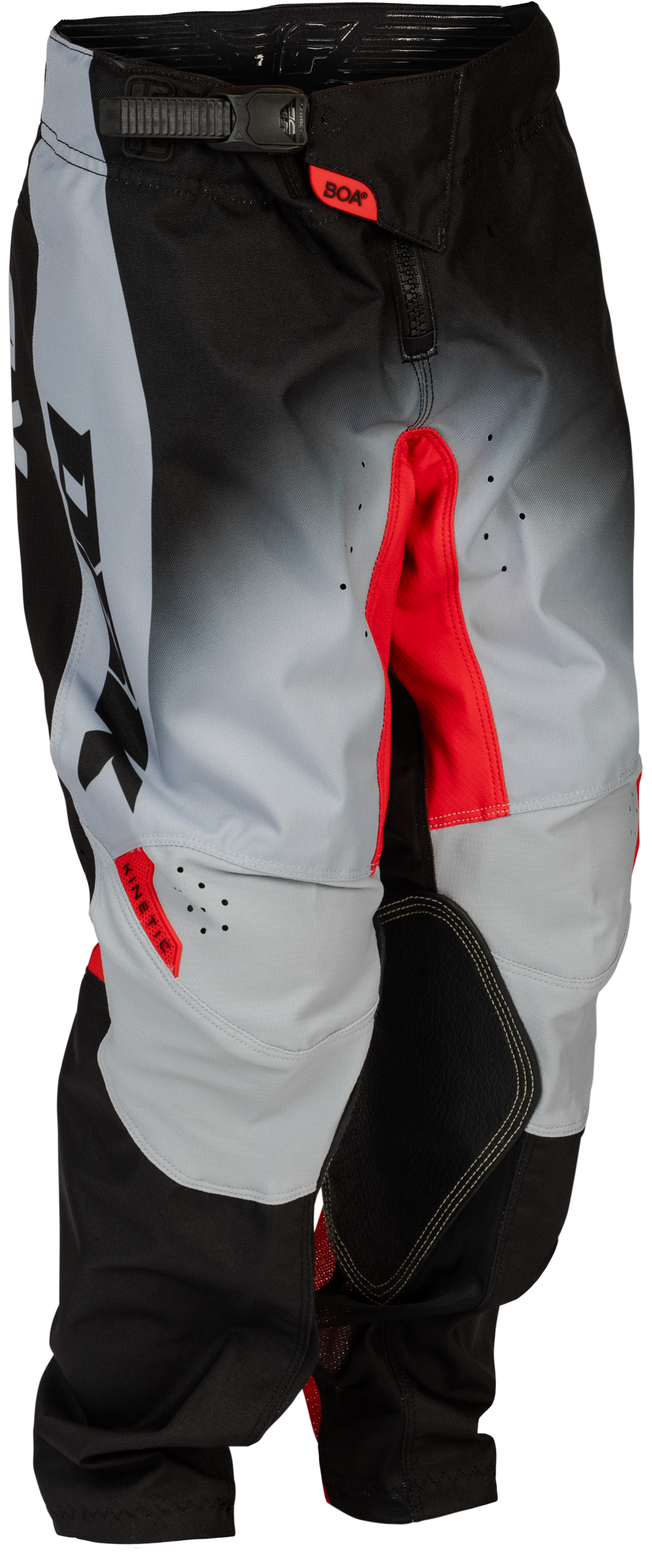 Youth Kinetic Dbk Pants Grey/Black/Red Sz 22 - 379-53022 - Fly Racing
