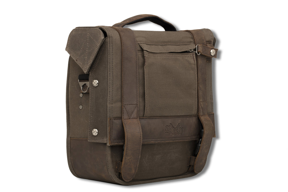 Single Saddlebag Dark Oak - 750-05506 - Burly Brand