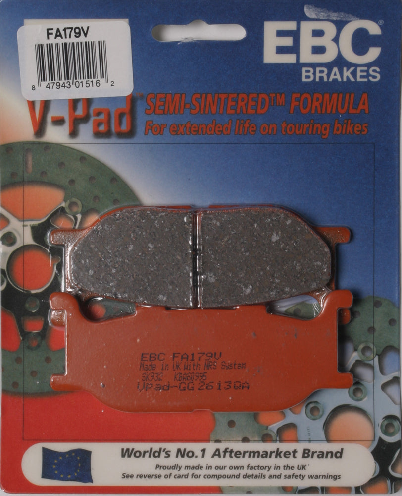 Brake Pads V-Series - 15-179V - EBC Motorcycle Brakes