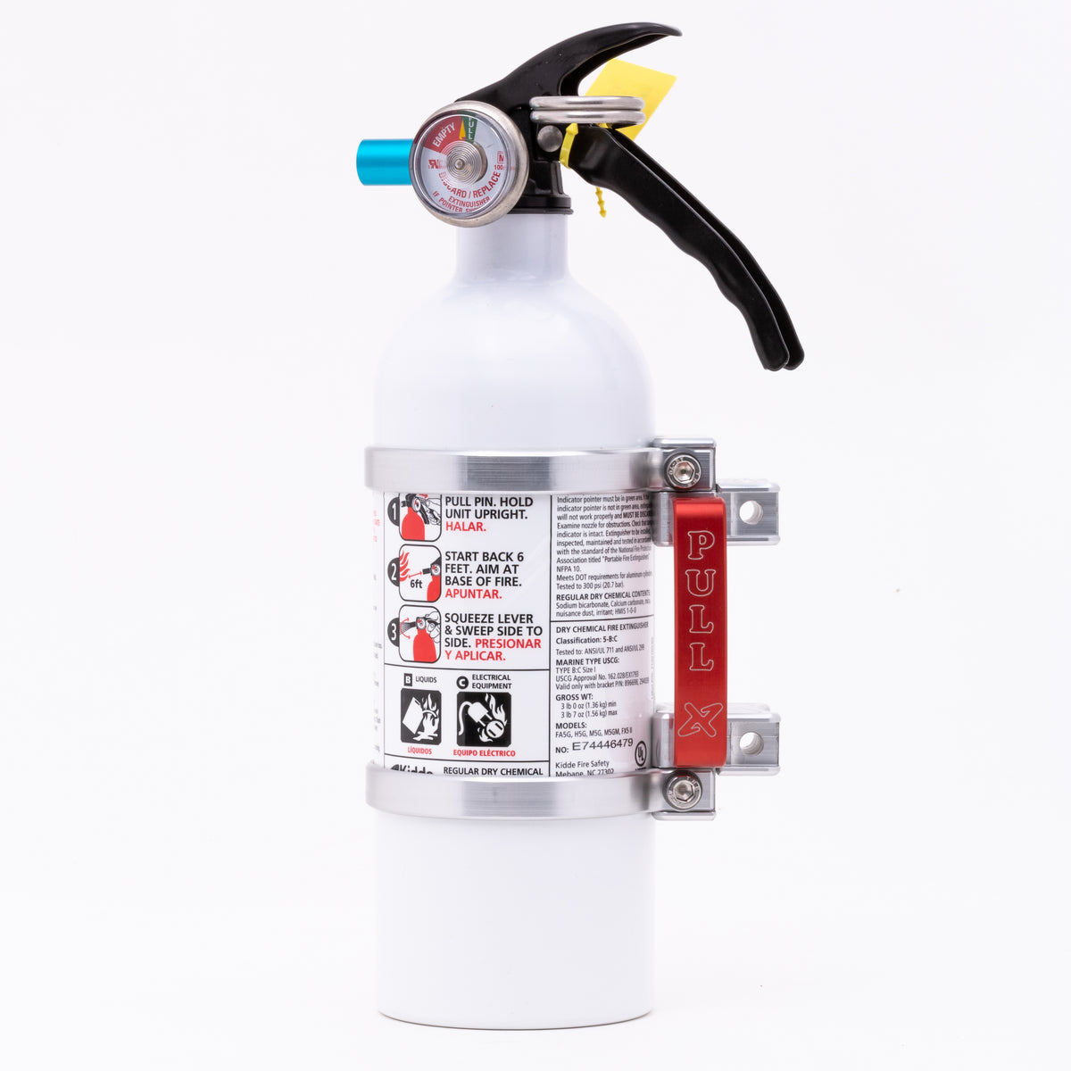 Quick Release Mount Silver W/2 Lb. Kidde Extinguisher - 12-9208 - AXIA ALLOY