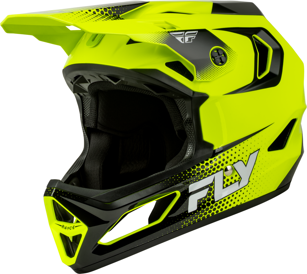 Rayce Sonar Bicycle Helmet Hi-Vis/Black/White Xl - 73-3653X - Fly Racing