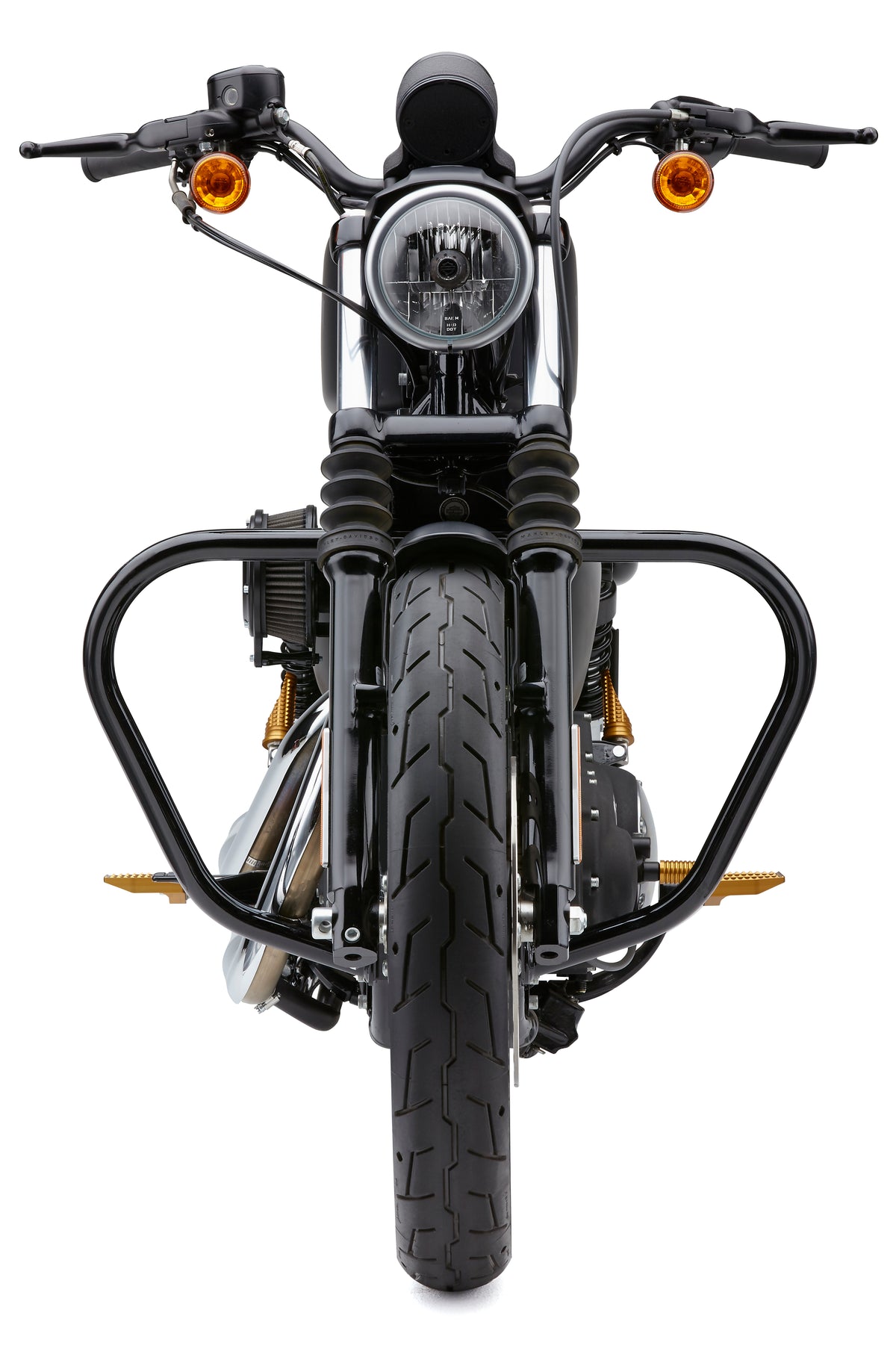 Freway Bars Vbend 1.25" Black Sportster 04-22 - 82-96421 - Cobra