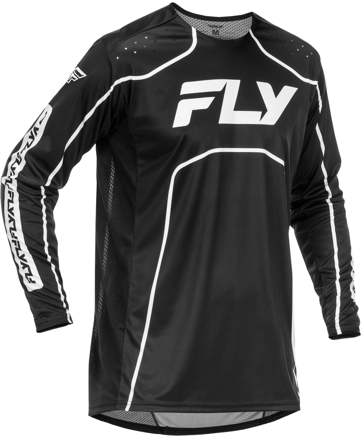 Youth Rayce Bicycle Jersey Black/White Yl - 379-050YL - Fly Racing