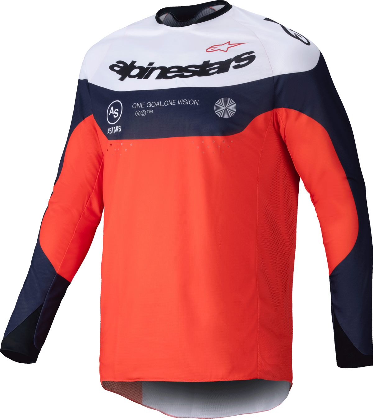 Pro-Dura Jersey Navy/Hot Orange/White Sm - 482-00066S - alpine star