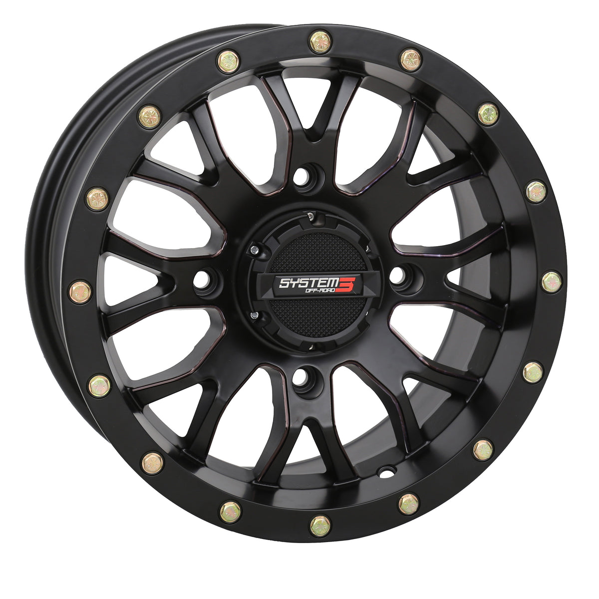 St3 Wheel 14x7 5+2 (+30mm) 4/110 Matte Black - 3-141110 - System 3