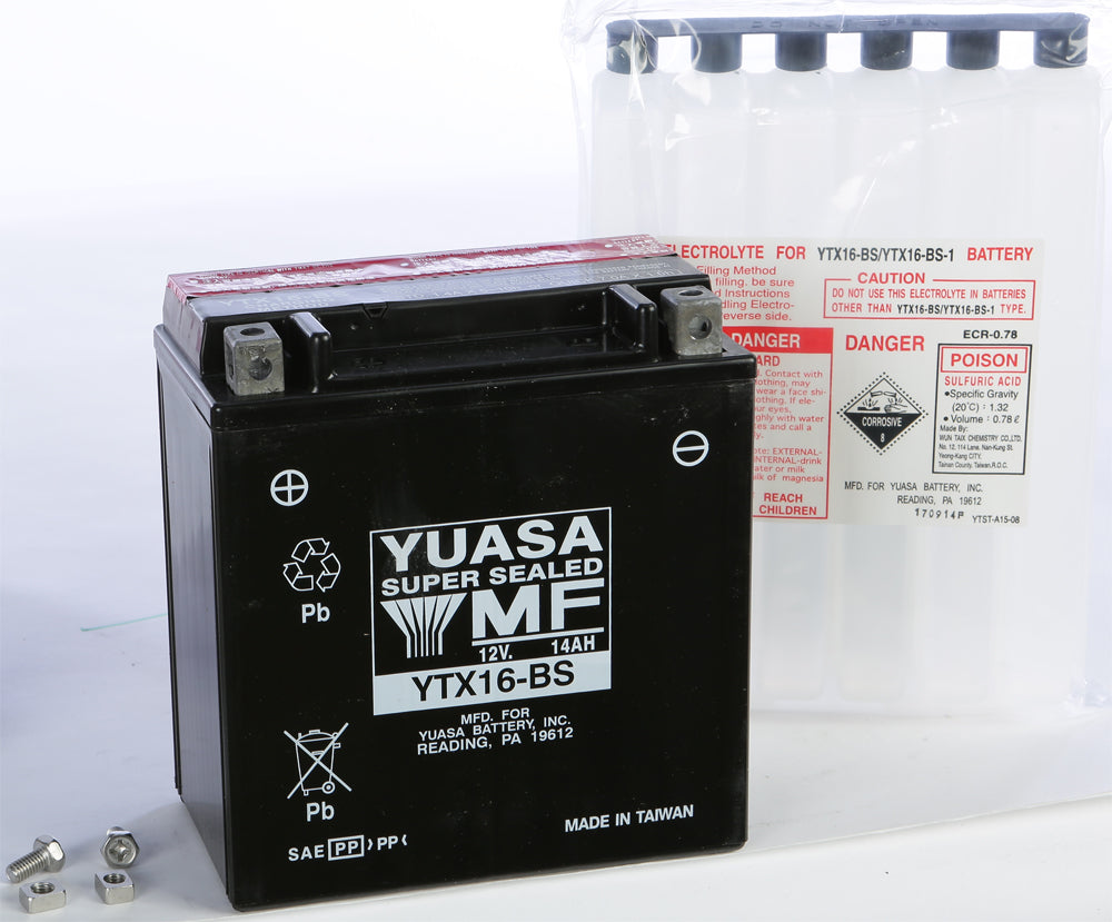 Battery Ytx16-Bs Maintenance Free - 49-1965 - Yuasa