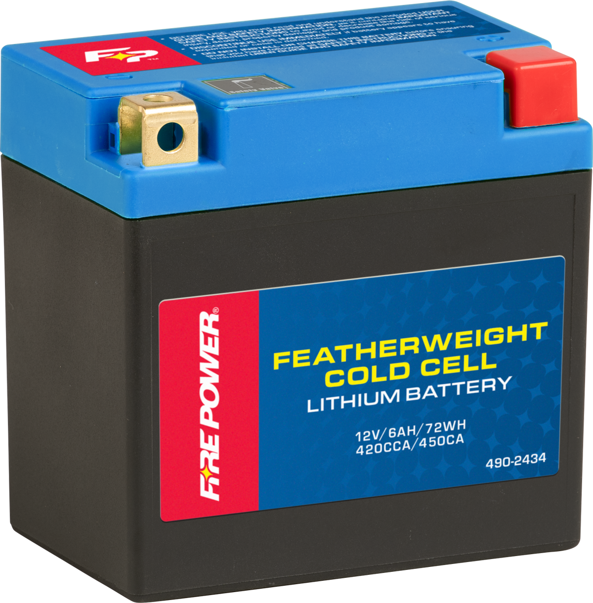 Coldweather Lithium Battery 420 Cca 12v/72wh - 490-2434 - Fire Power