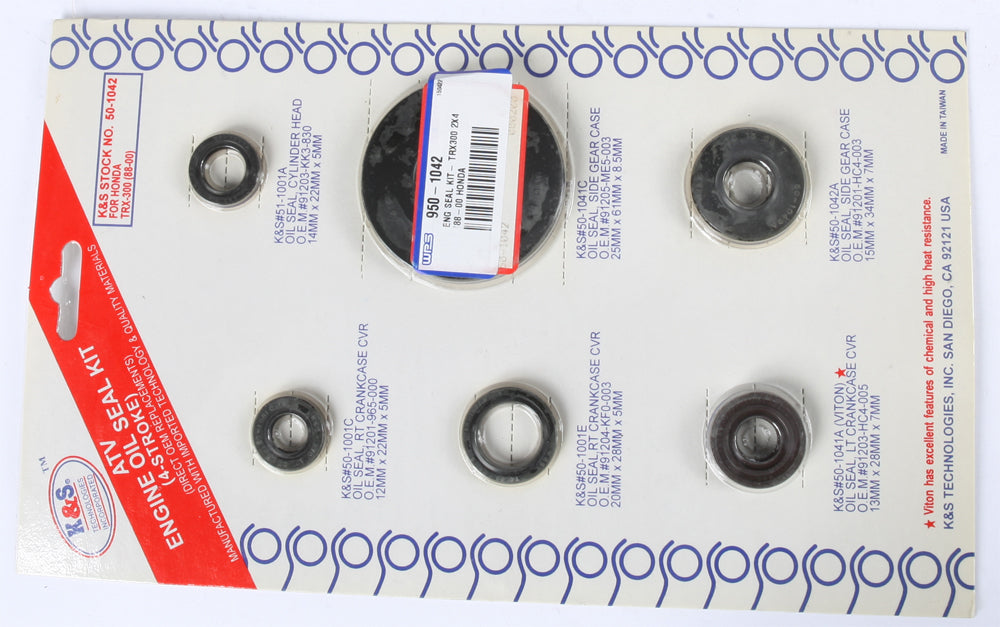 Engine Oil Seal Kit - 950-1042 - K&S Technologies