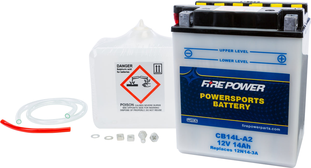 Battery W/Acid Cb14l-A2 12v Heavy Duty - 490-2216 - Fire Power
