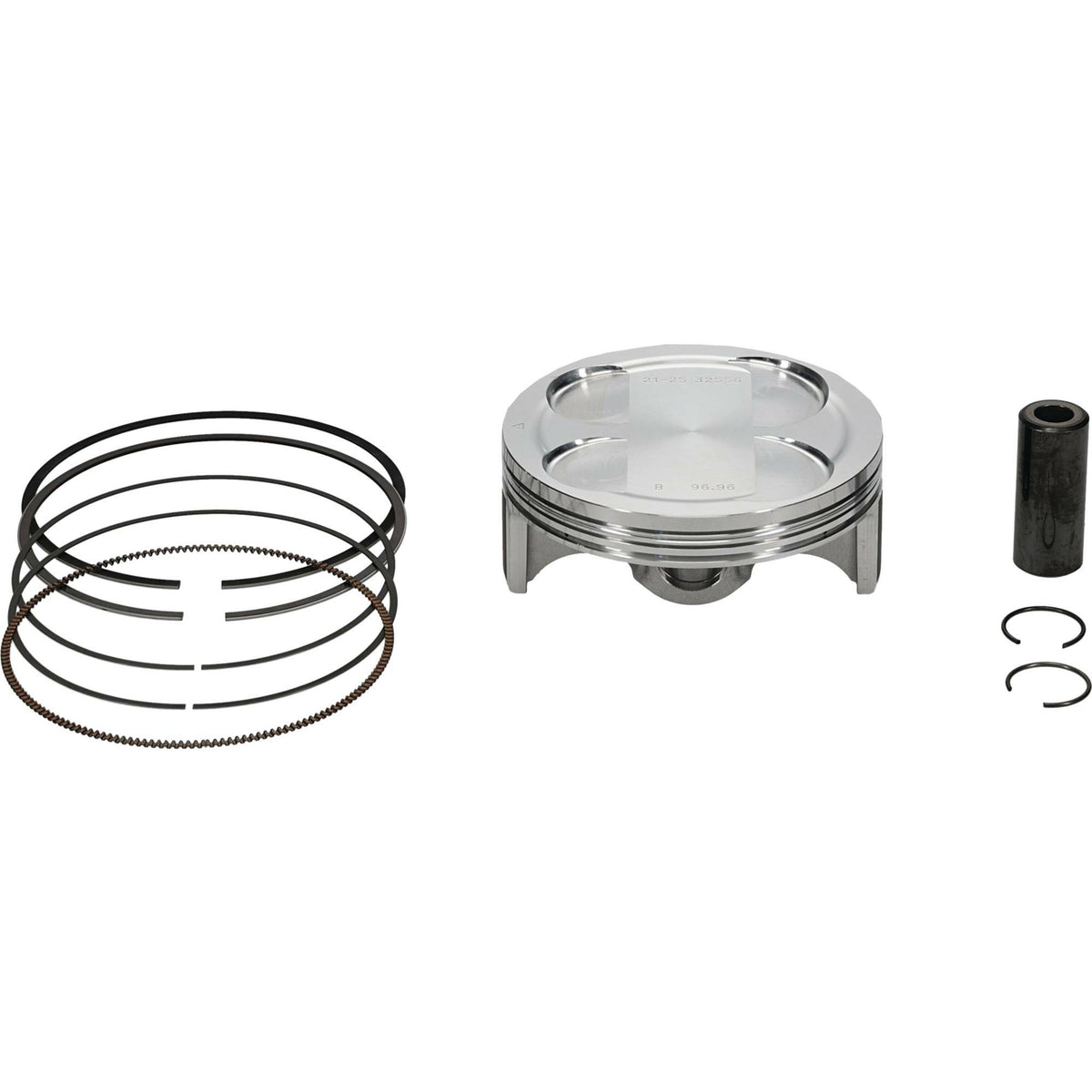 Piston Kit Forged 96.96/Std 12.8:1 Yam - 175-24448B - Vertex