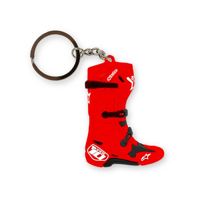 New Tech 10 Boot Keyfob Red - 482-76322 - alpine star