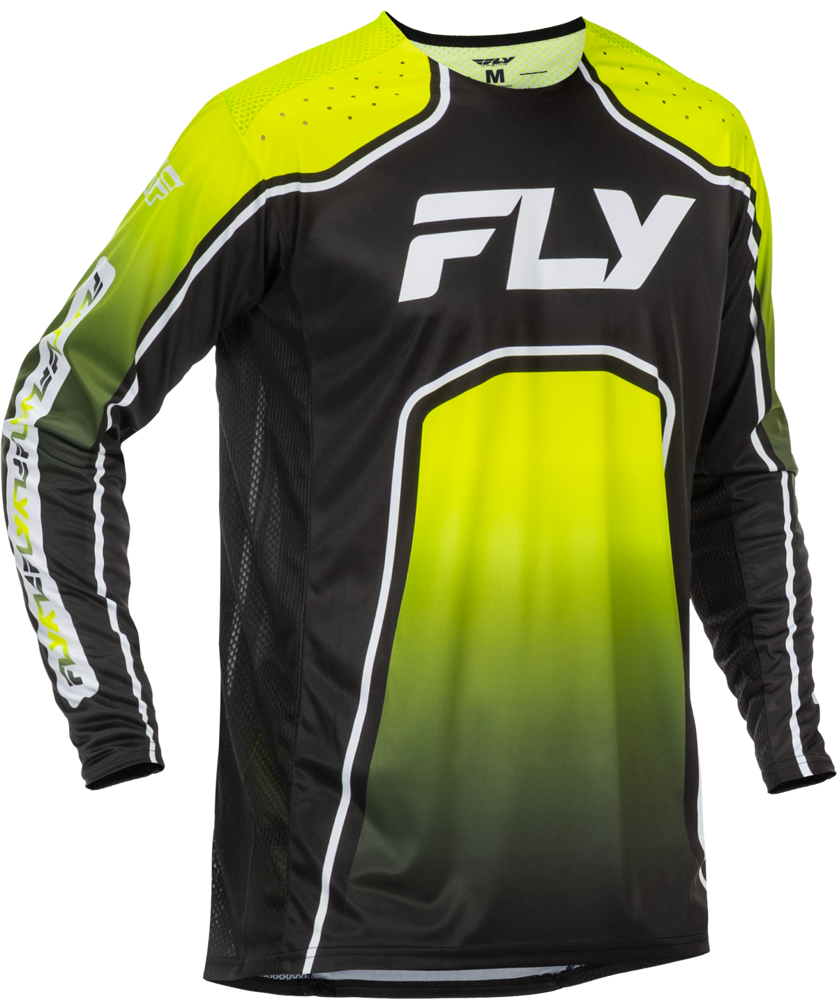 Youth Rayce Bicycle Jersey Lime/Black/White Ym - 379-053YM - Fly Racing