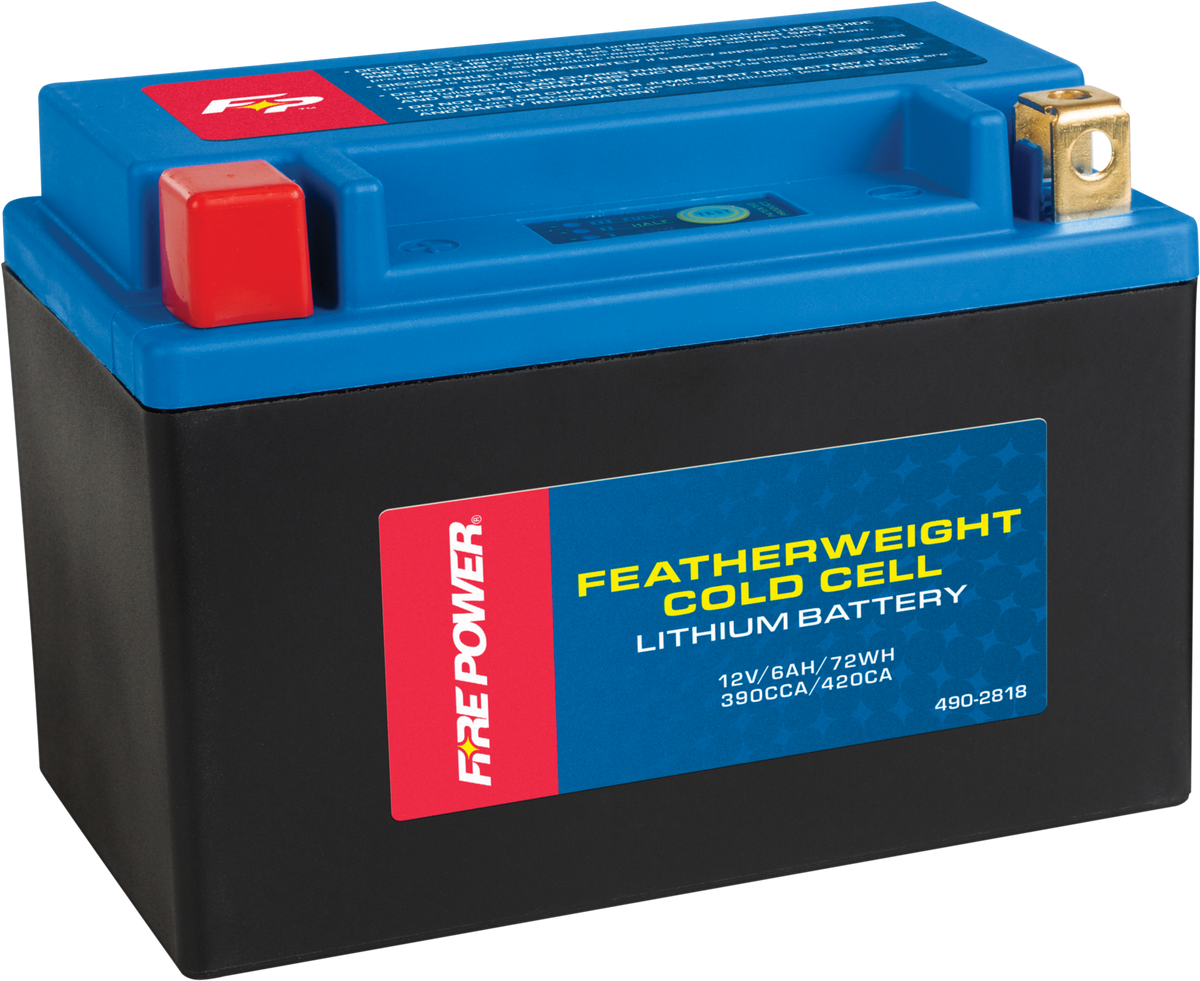 Coldweather Lithium Battery 390 Cca 12v/72wh - 490-2818 - Fire Power